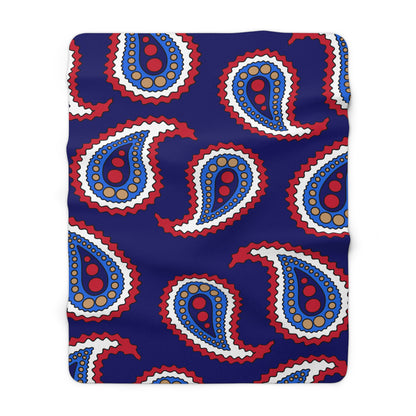 Tristan Da Cunha Retro Paisley Blanket Throw