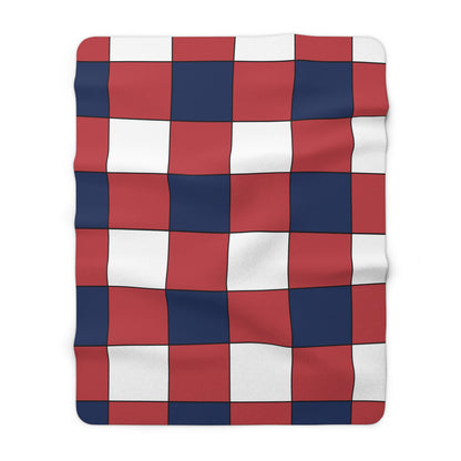United States Minor Outlying Islands Retro Check Blanket Throw