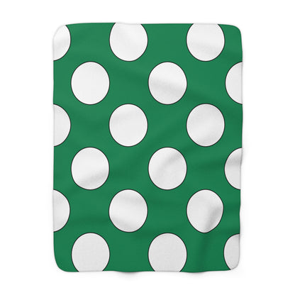 Nigeria Retro Polka Dots Blanket Throw
