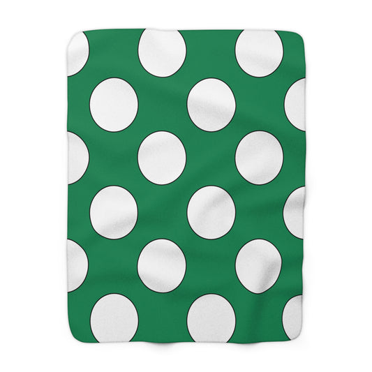 Nigeria Retro Polka Dots Blanket Throw
