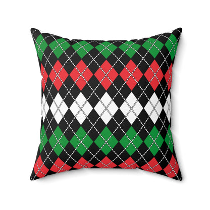Palestine Retro Argyle Cushion Pillow