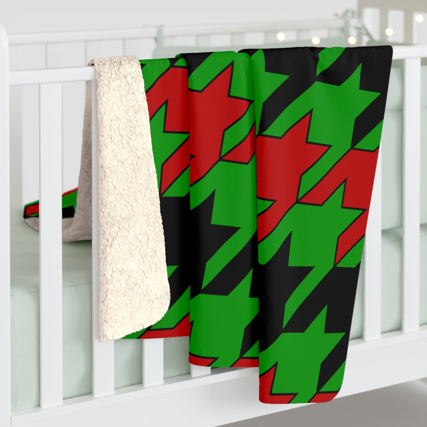 Afghanistan Retro Houndstooth Blanket Throw