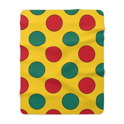 Cameroon Retro Polka Dots Blanket Throw