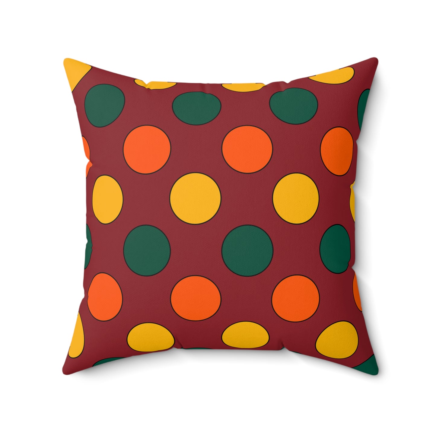 Sri Lanka Retro Polka Dots Cushion Pillow