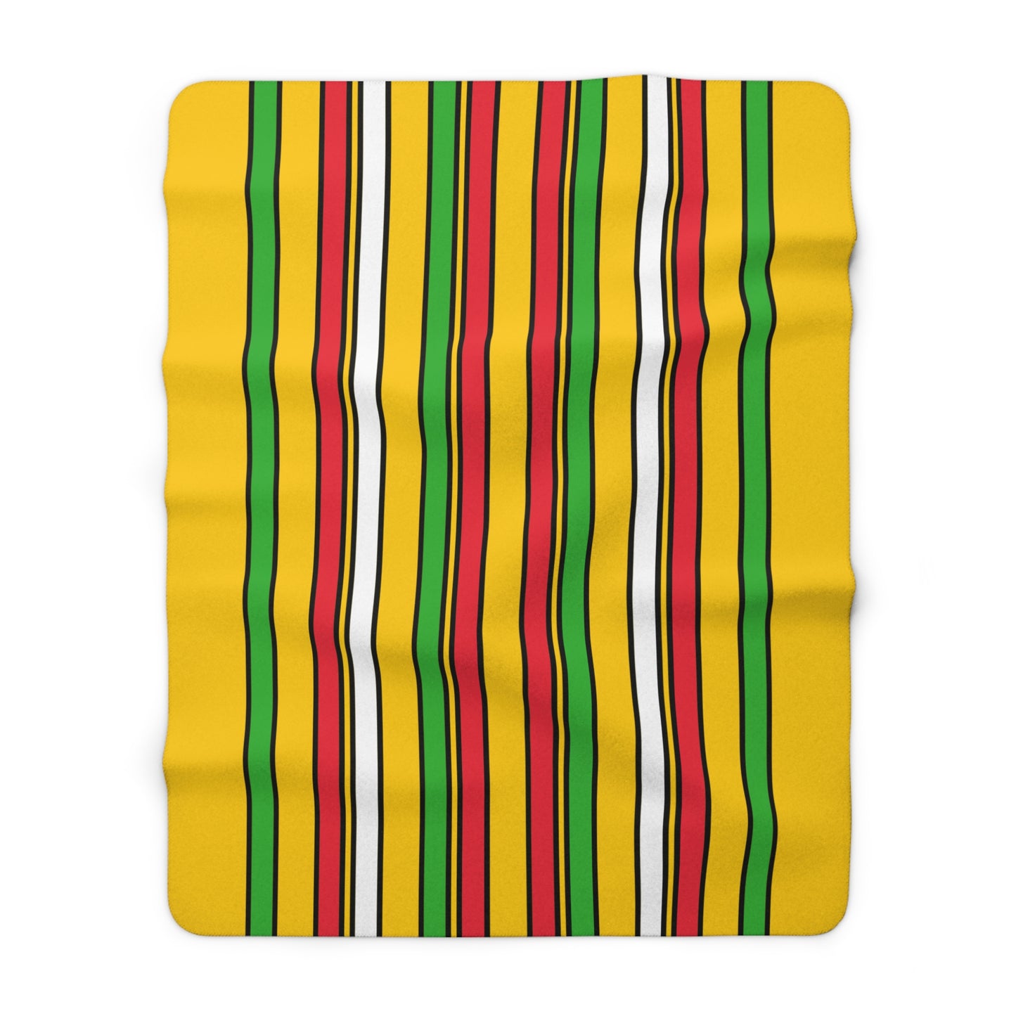 Myanmar Retro Stripes Blanket Throw