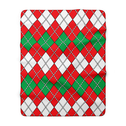 Lebanon Retro Argyle Blanket Throw