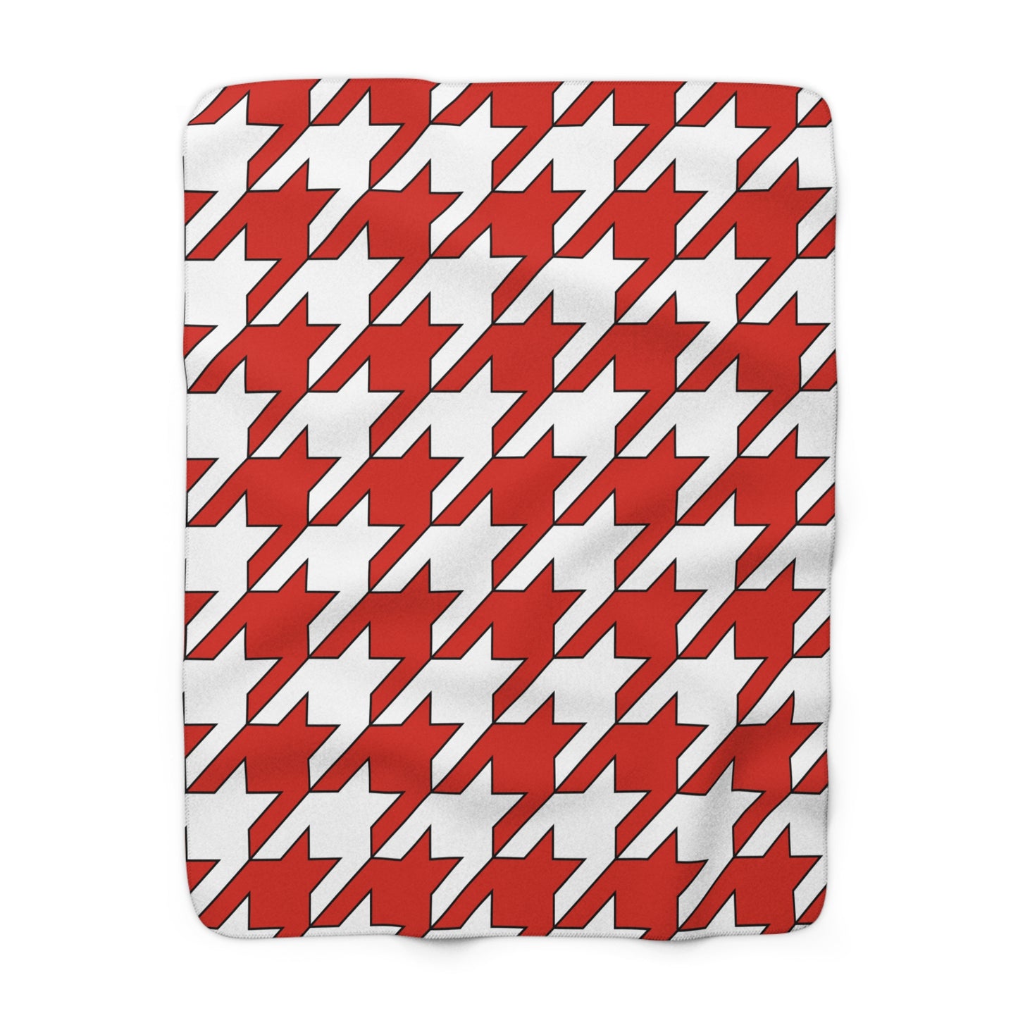 Canada Retro Houndstooth Blanket Throw