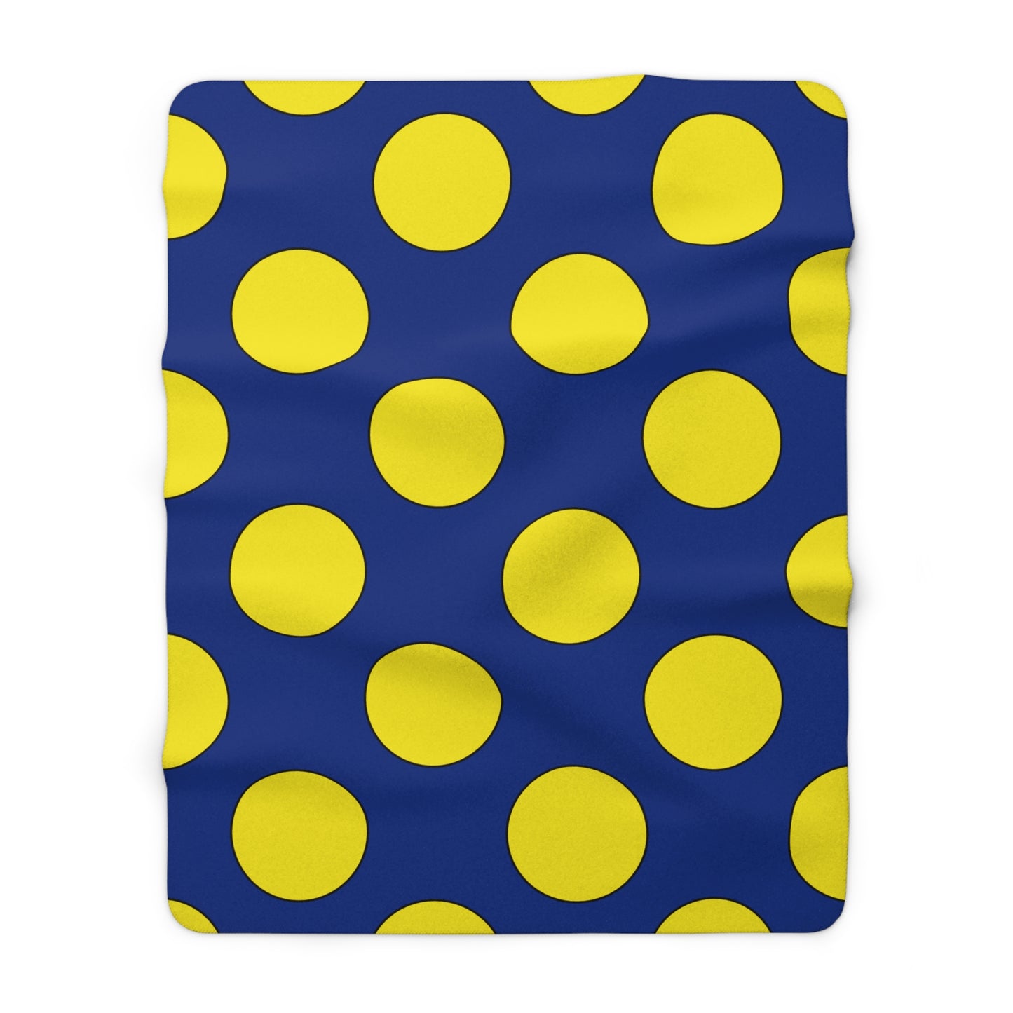 Curacao Retro Polka Dots Blanket Throw