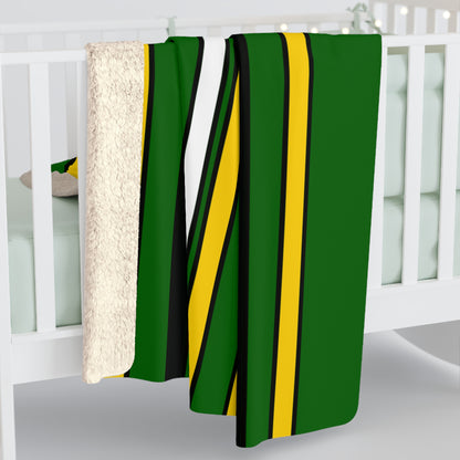 Zimbabwe Retro Stripes Blanket Throw