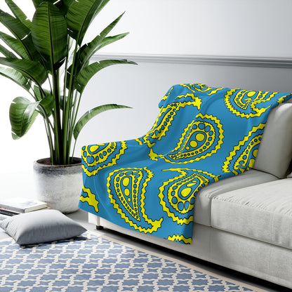 Aruba Retro Paisley Blanket Throw