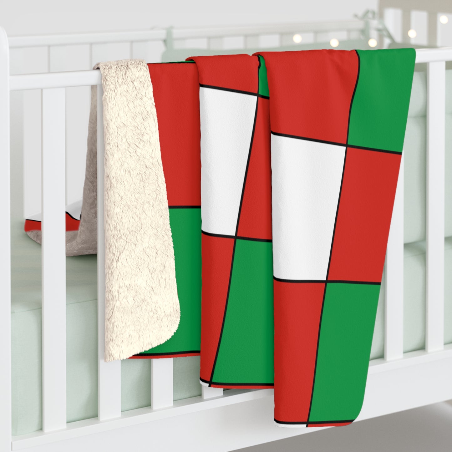 Pais Vasco Retro Check Blanket Throw