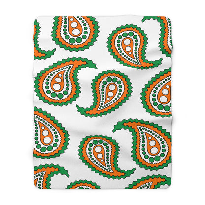 Ireland Retro Paisley Blanket Throw