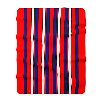 Croatia Retro Stripes Blanket Throw