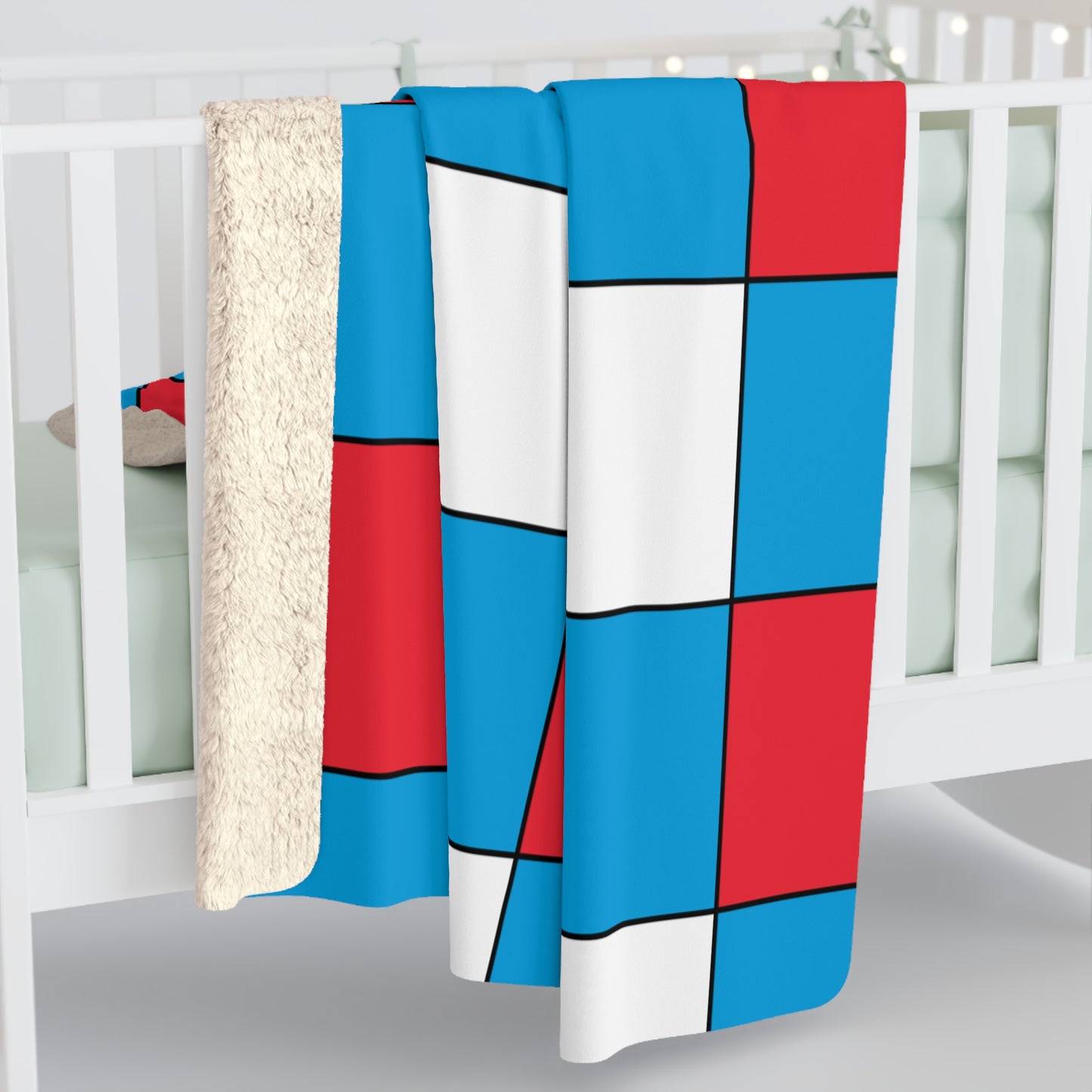 Luxembourg Retro Check Blanket Throw