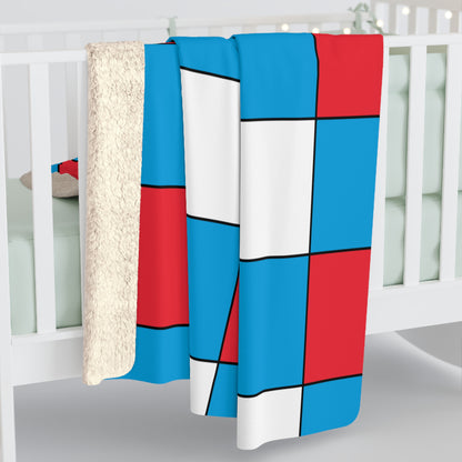 Luxembourg Retro Check Blanket Throw