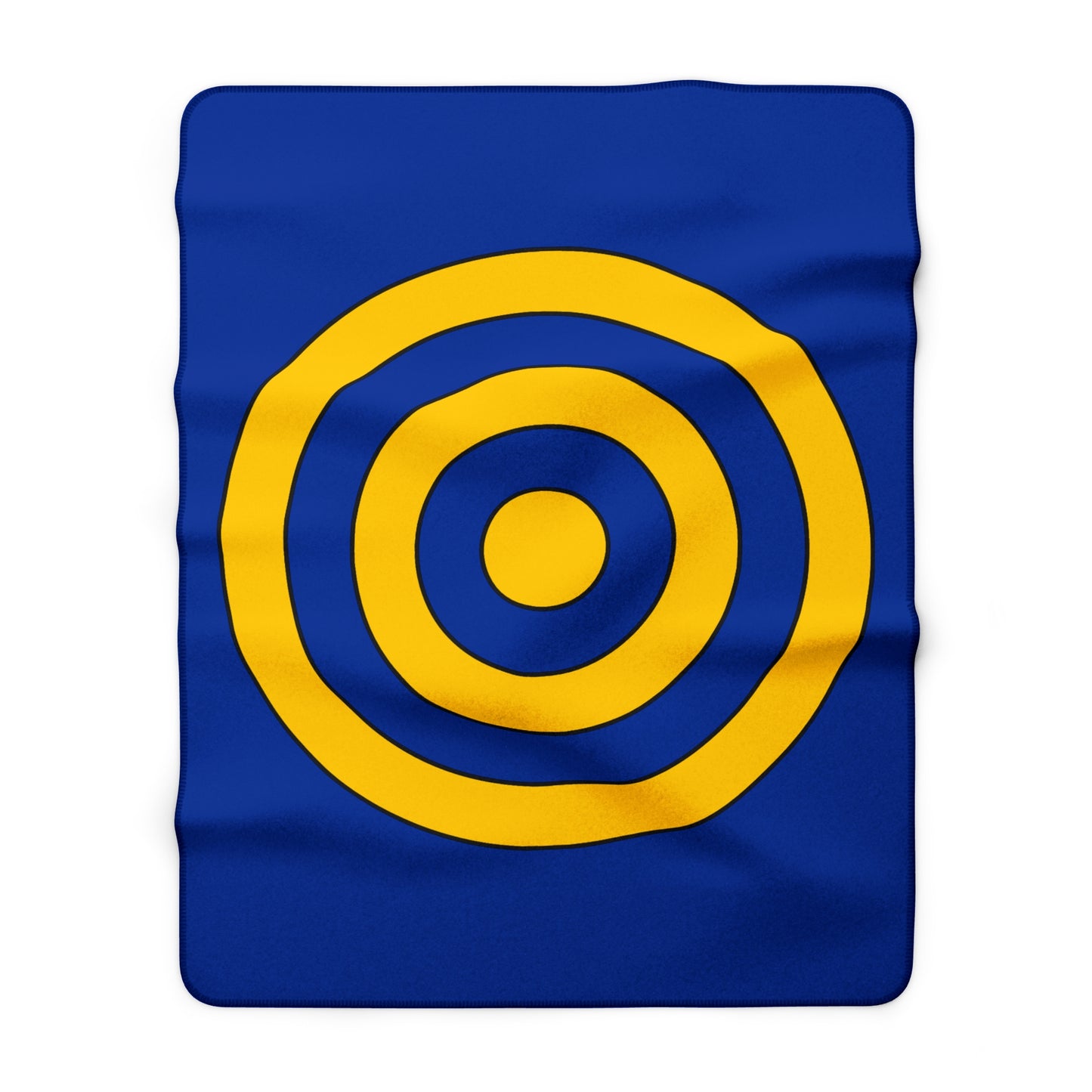 European Union Retro Target Blanket Throw