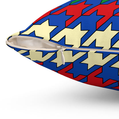 South Sudan Retro Houndstooth Cushion Pillow