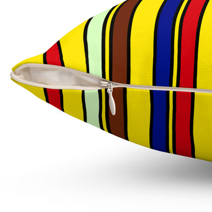 Ecuador Retro Stripes Cushion Pillow