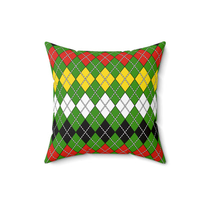Guyana Retro Argyle Cushion Pillow