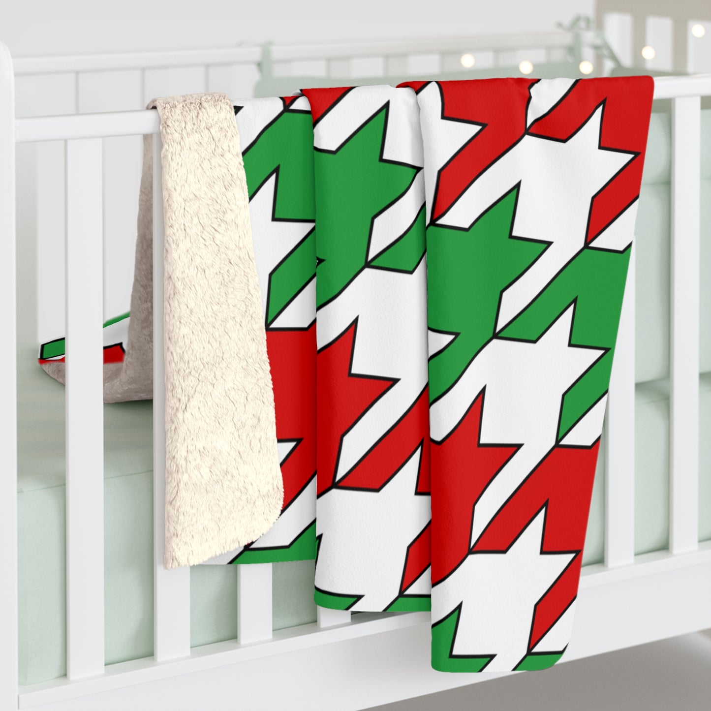 Iran Retro Houndstooth Blanket Throw