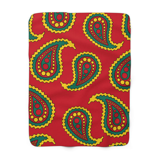 Grenada Retro Paisley Blanket Throw