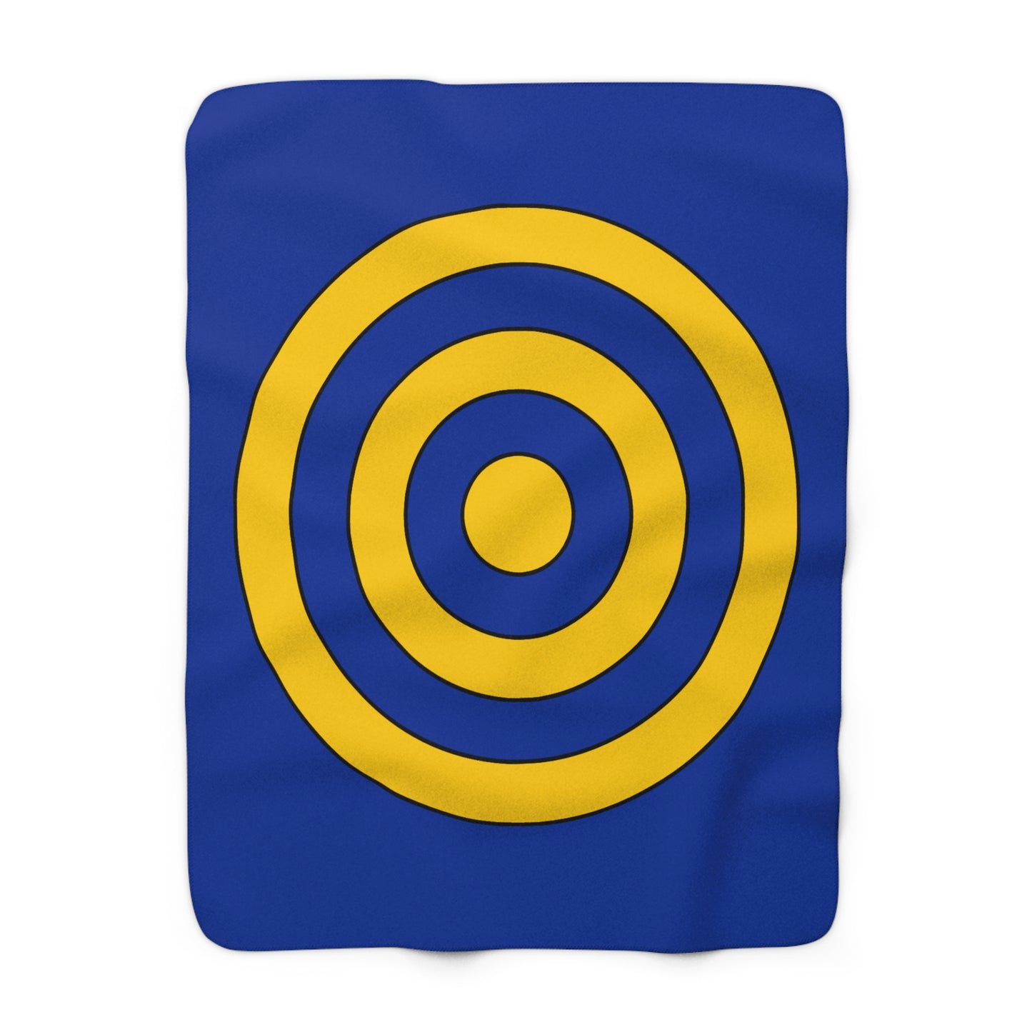 European Union Retro Target Blanket Throw