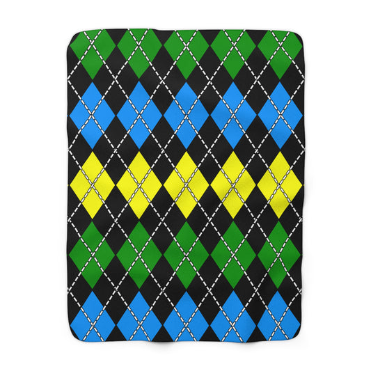 Tanzania Retro Argyle Blanket Throw