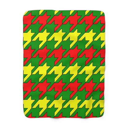 Guinea Retro Houndstooth Blanket Throw