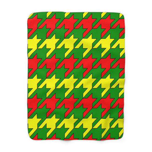 Guinea Retro Houndstooth Blanket Throw