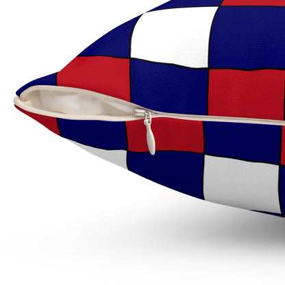 American Samoa Retro Check Cushion Pillow