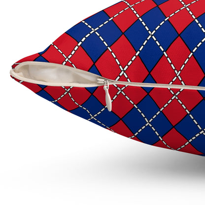Liechtenstein Retro Argyle Cushion Pillow