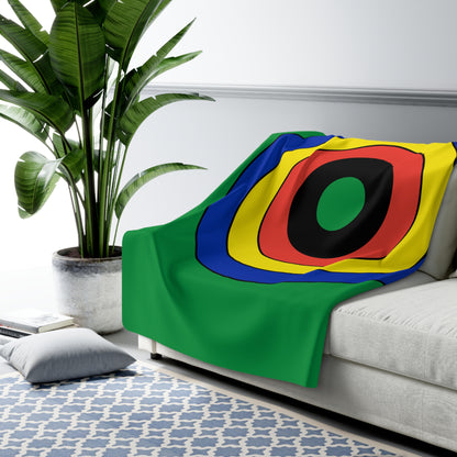New Caledonia Retro Target Blanket Throw