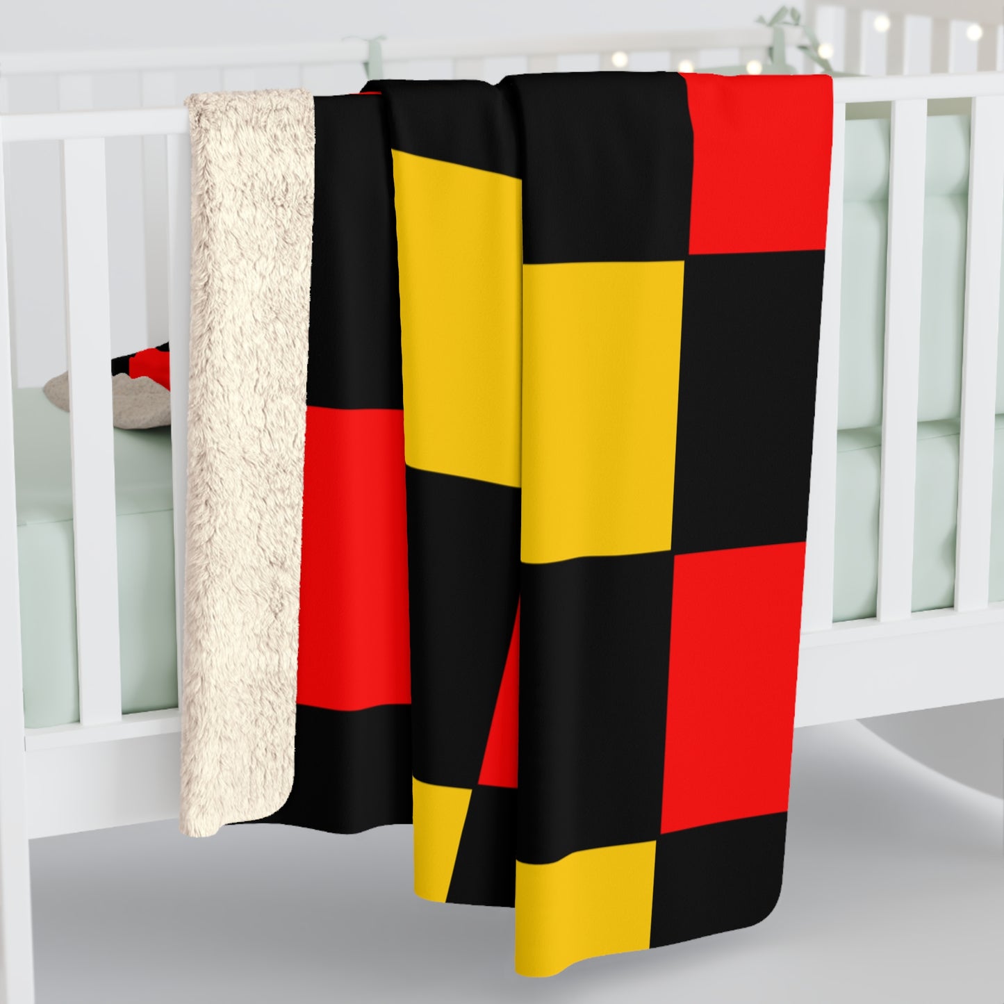 Germany Retro Check Blanket Throw