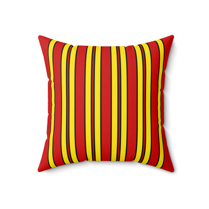 North Macedonia Retro Stripes Cushion Pillow