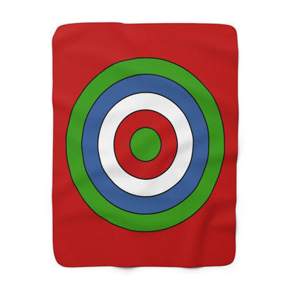 Namibia Retro Target Blanket Throw