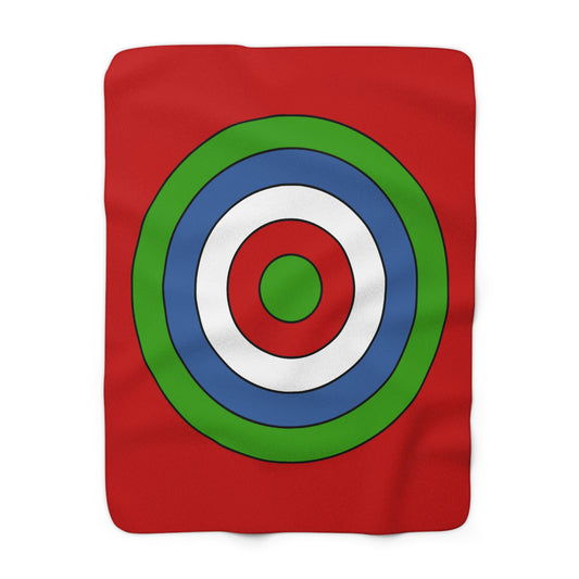 Namibia Retro Target Blanket Throw