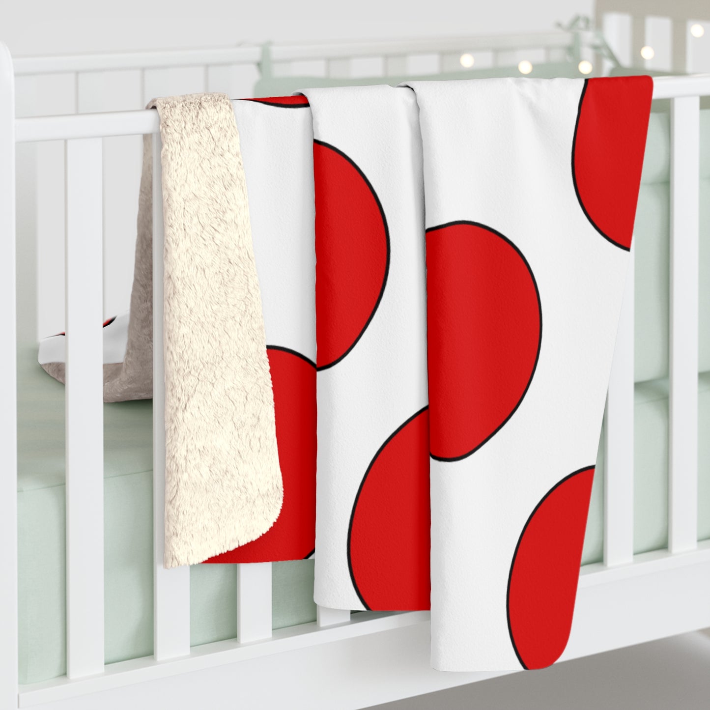 Singapore Retro Polka Dots Blanket Throw