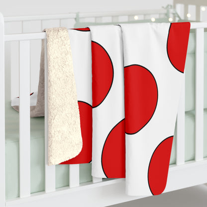 Singapore Retro Polka Dots Blanket Throw