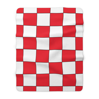 Hong Kong Retro Check Blanket Throw