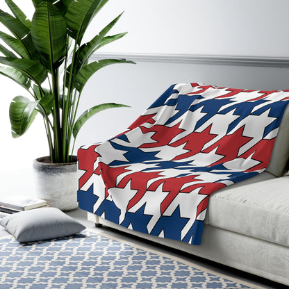 Serbia Retro Houndstooth Blanket Throw