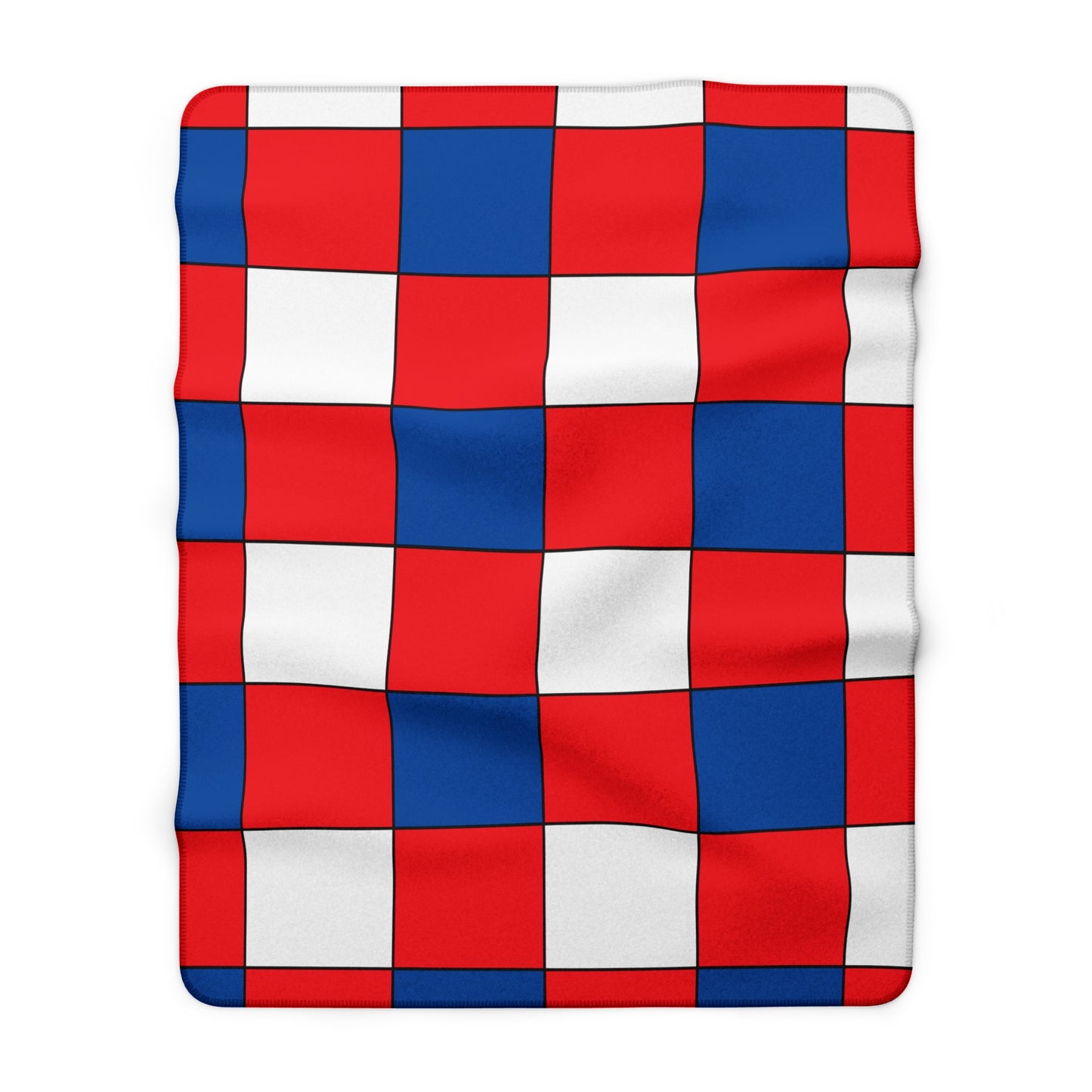 Slovakia Retro Check Blanket Throw