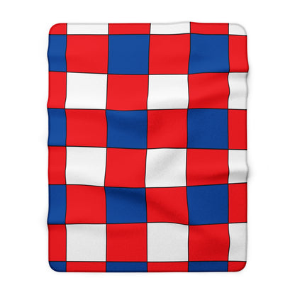 Slovakia Retro Check Blanket Throw