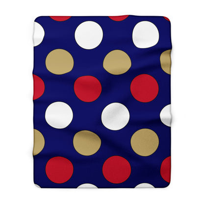 Saint Helena Retro Polka Dots Blanket Throw