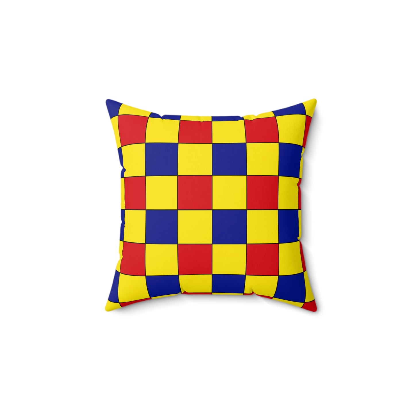 Colombia Retro Check Cushion Pillow
