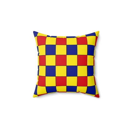 Colombia Retro Check Cushion Pillow