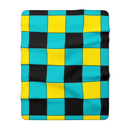 Bahamas Retro Check Blanket Throw