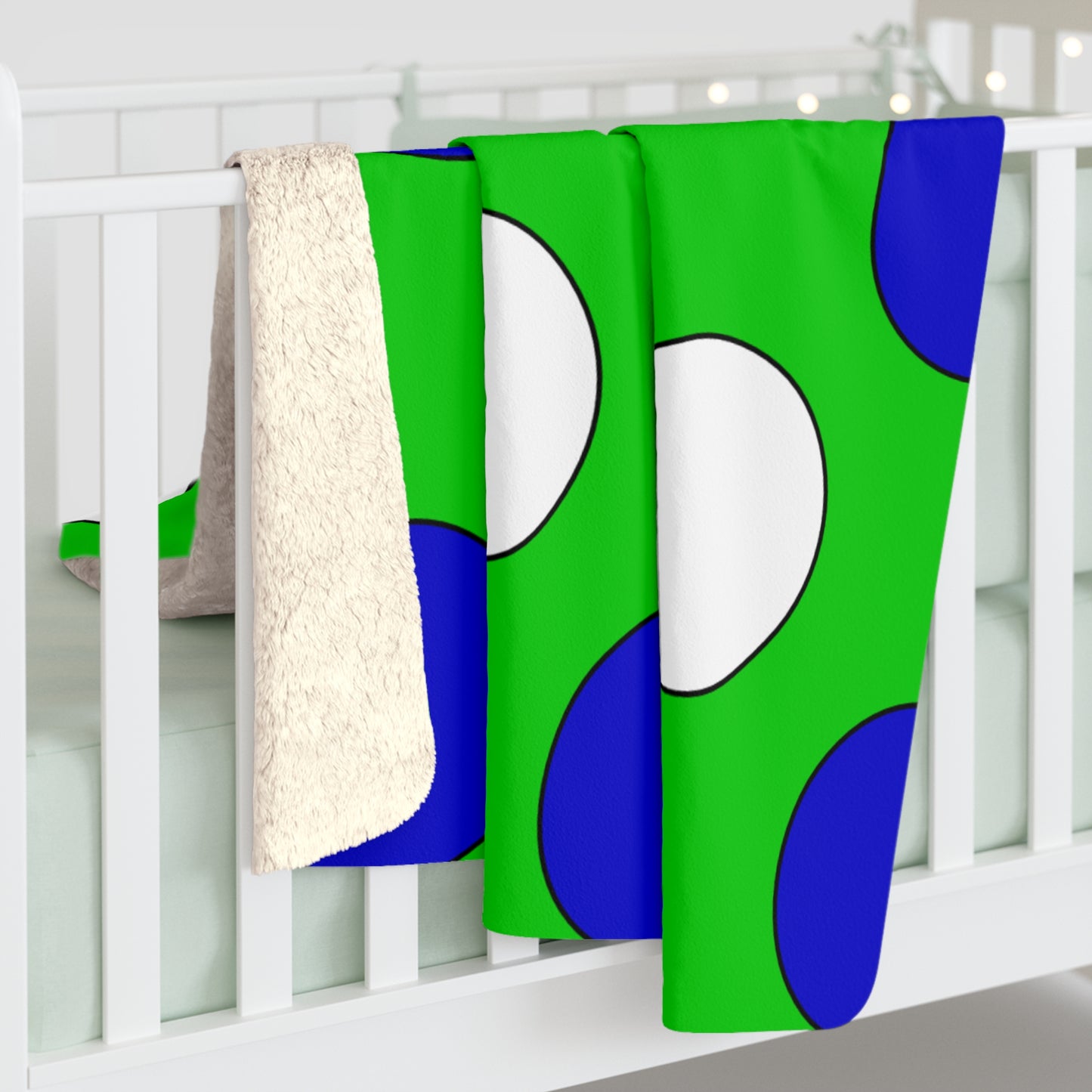 Sierra Leone Retro Polka Dots Blanket Throw