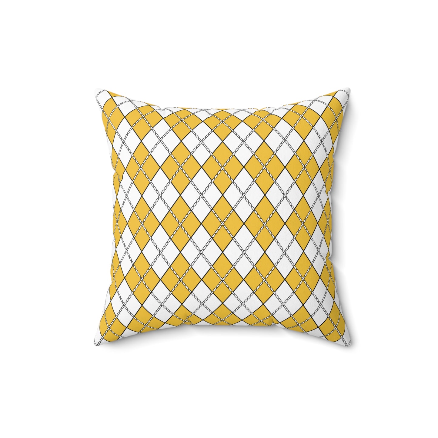 United States Virgin Islands Retro Argyle Cushion Pillow