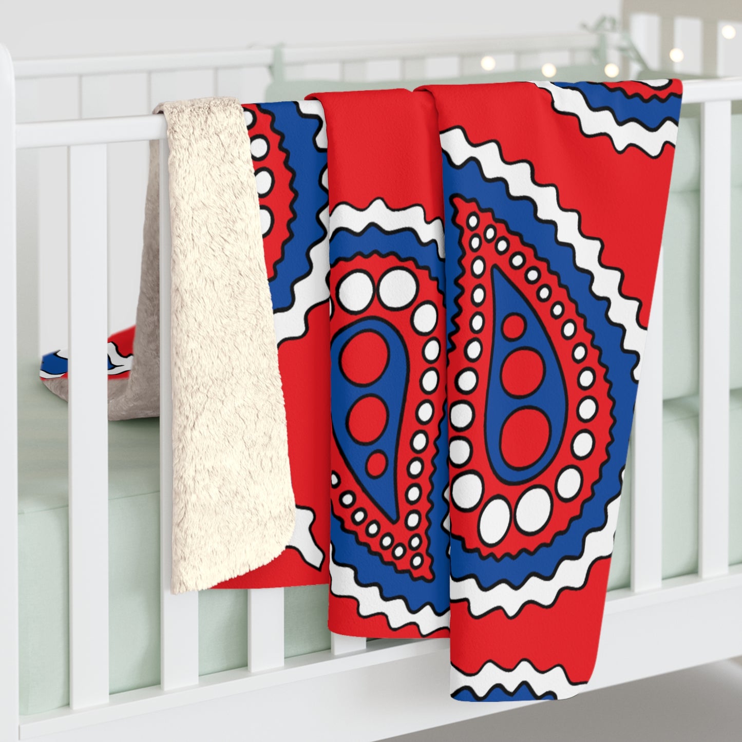 Slovakia Retro Paisley Blanket Throw