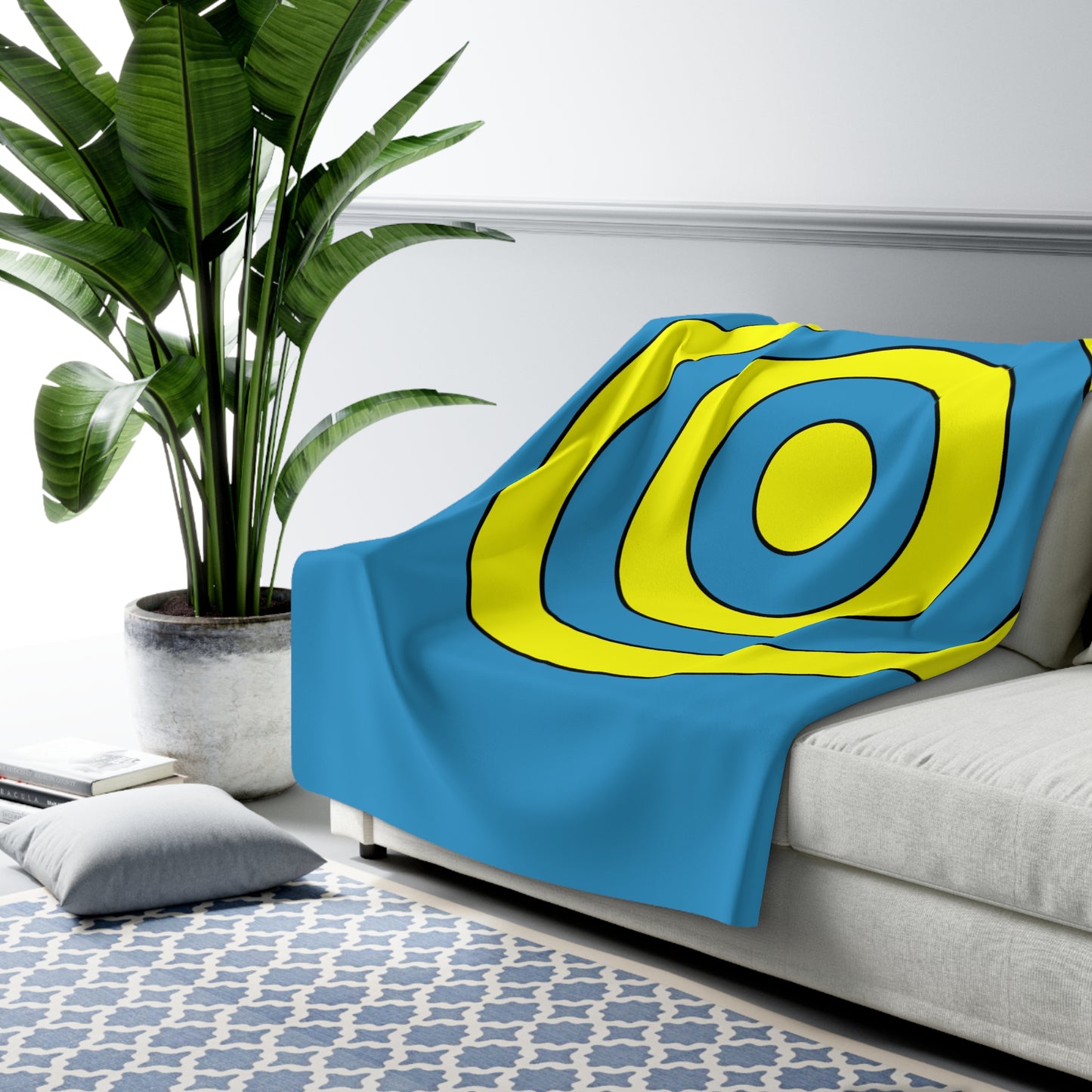 Aruba Retro Target Blanket Throw